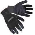 Black Textured Latex Palm Coated Gloves